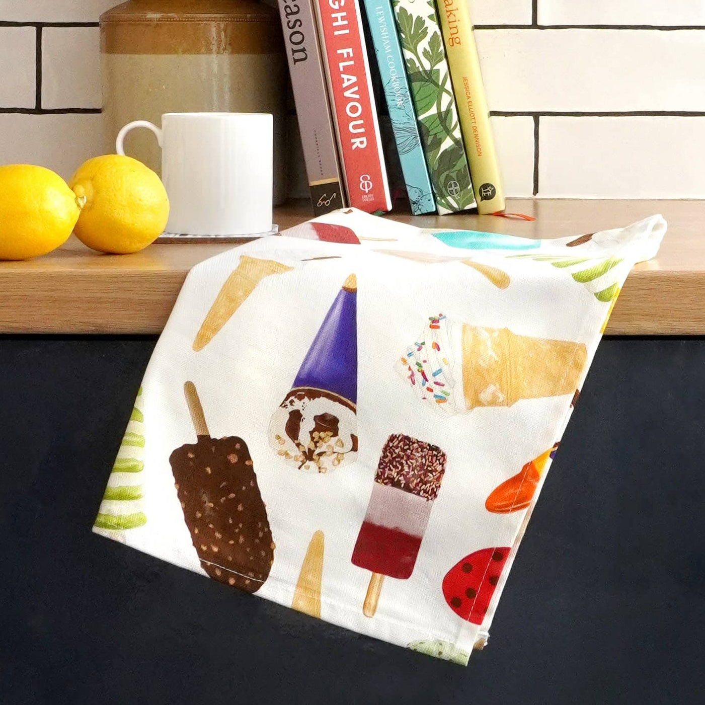 Ice Cream Tea Towel 100% Cotton