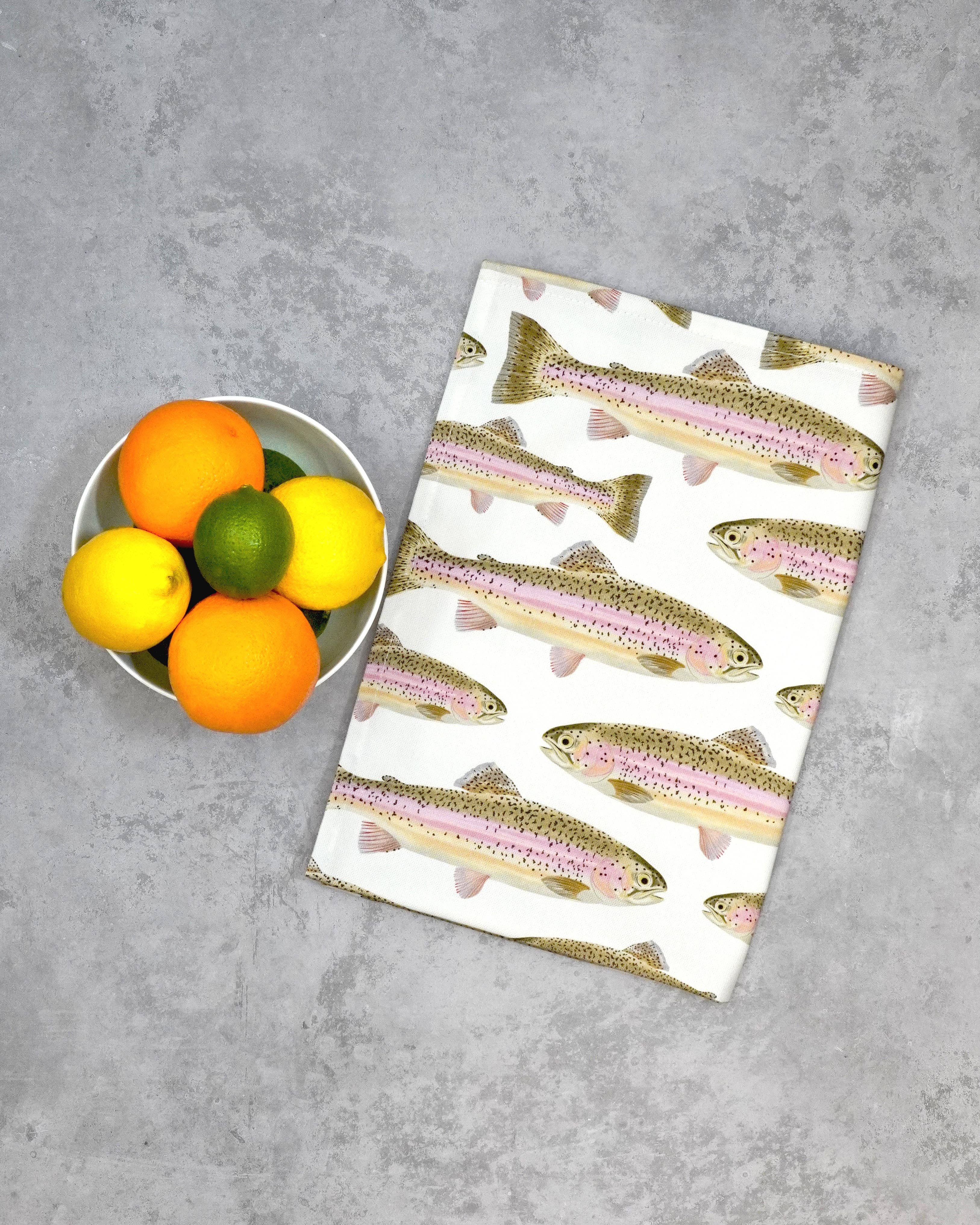 Rainbow Trout Tea Towel