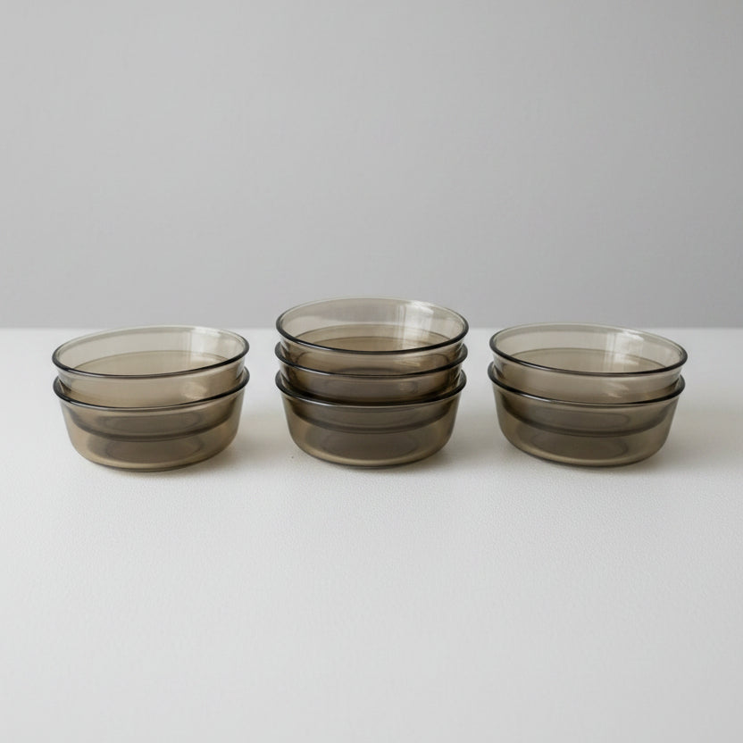 Arcoroc Smoked Side Bowls x6