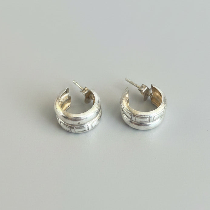 Mini Double Hoop Huggies