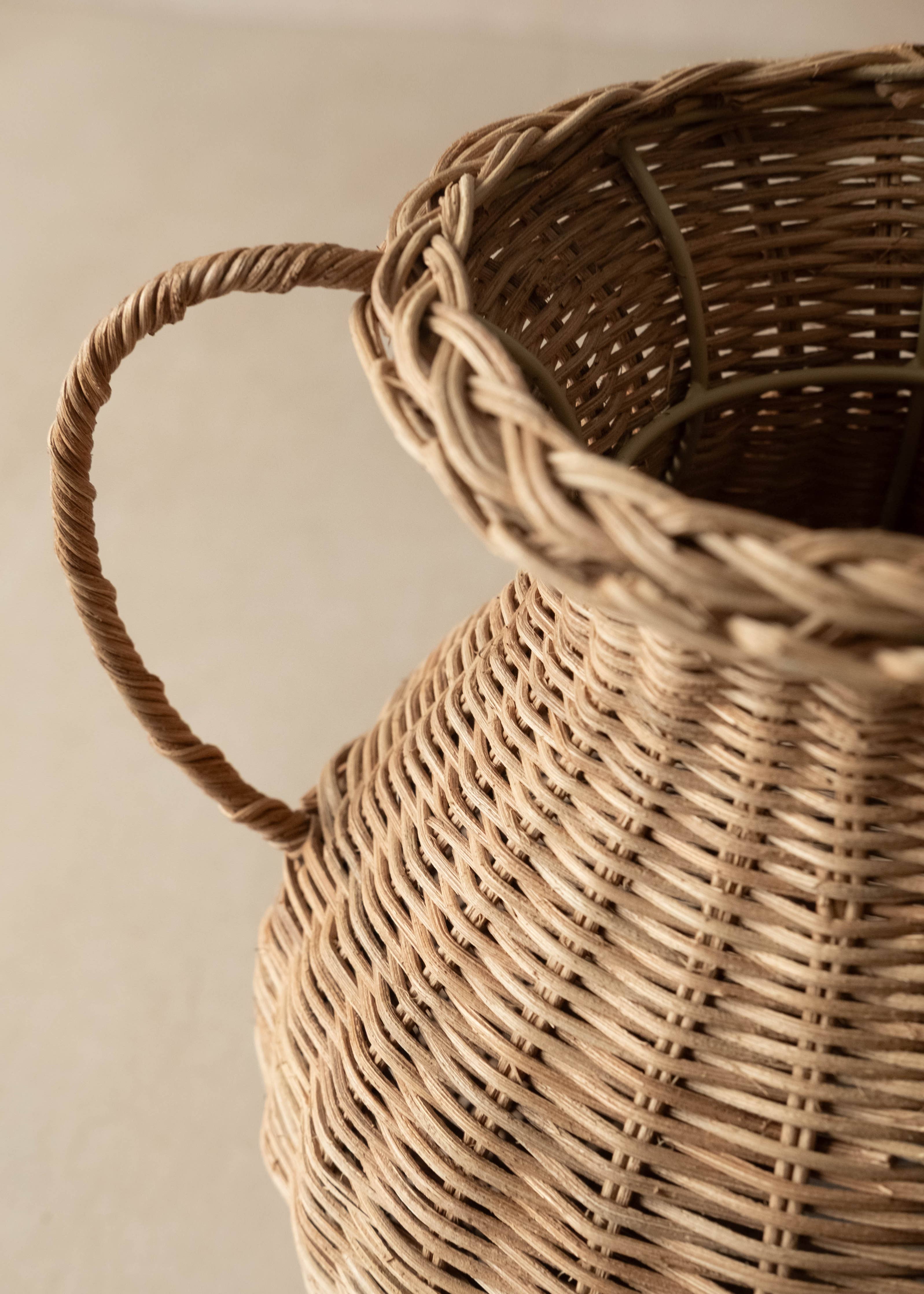 Woven Rattan Vase