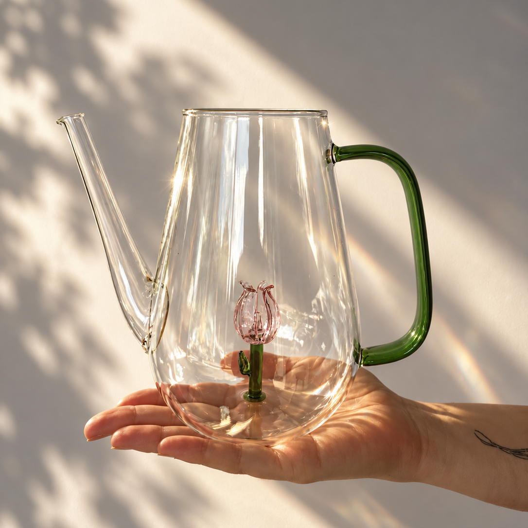 Tulip Glass Watering Can