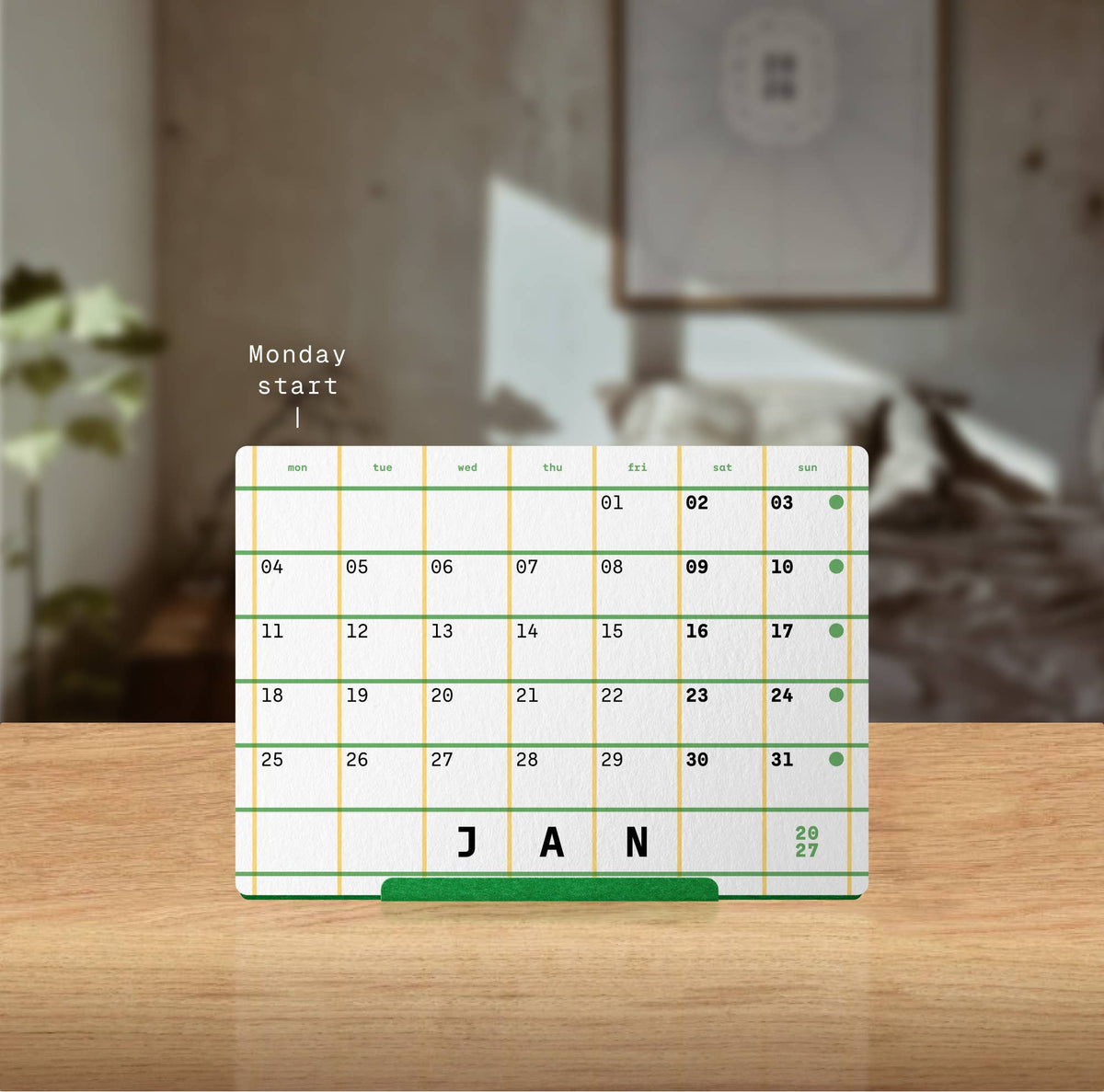 Mat Cuk 2027 Squared Desk Calendar