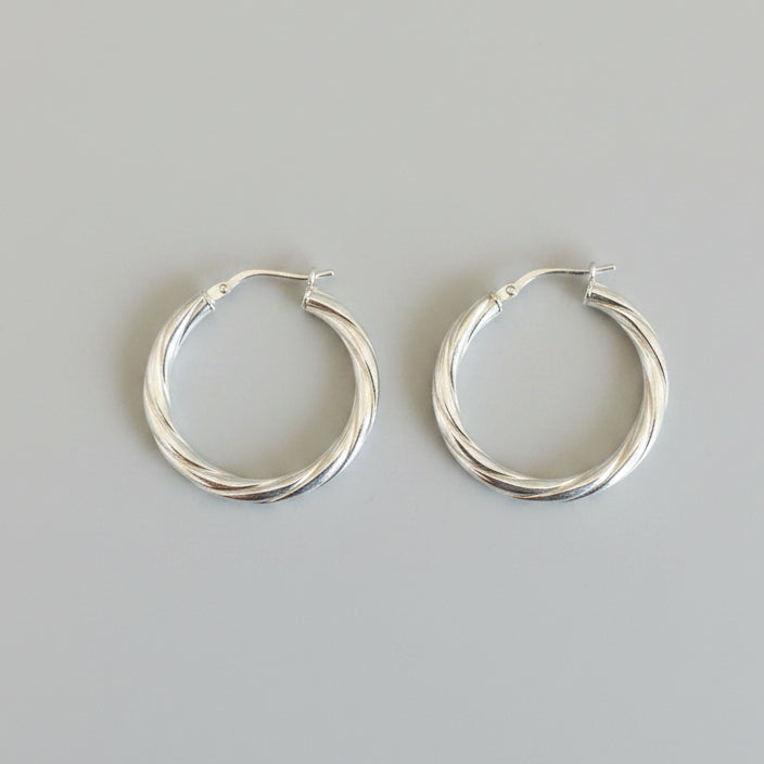 Twisted Hoop Earrings