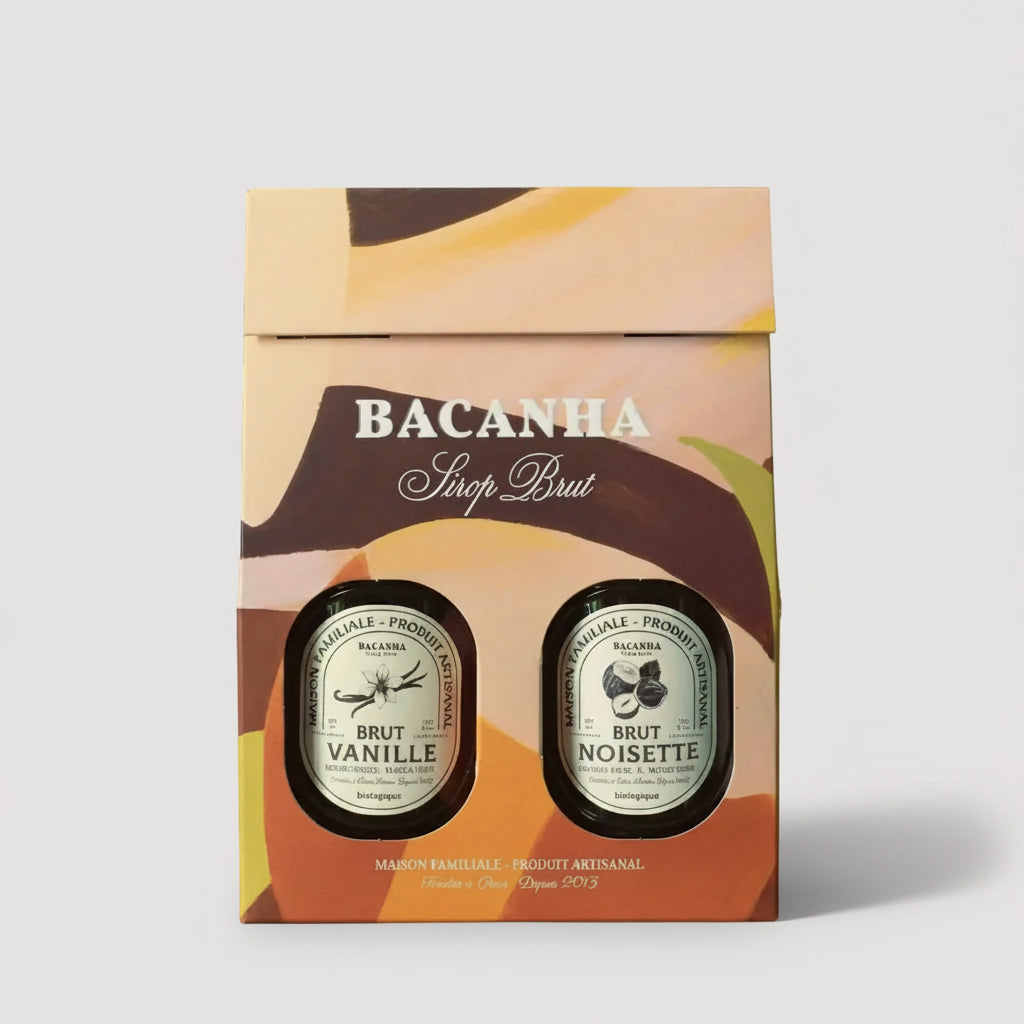 Bacanha Syrup Box Vanilla & Hazelnut - 2 x 400 ml