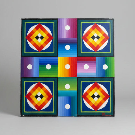 Dutch geometric oil painting