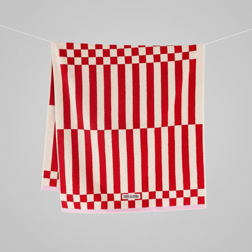 Clubhouse Hand Towel Red