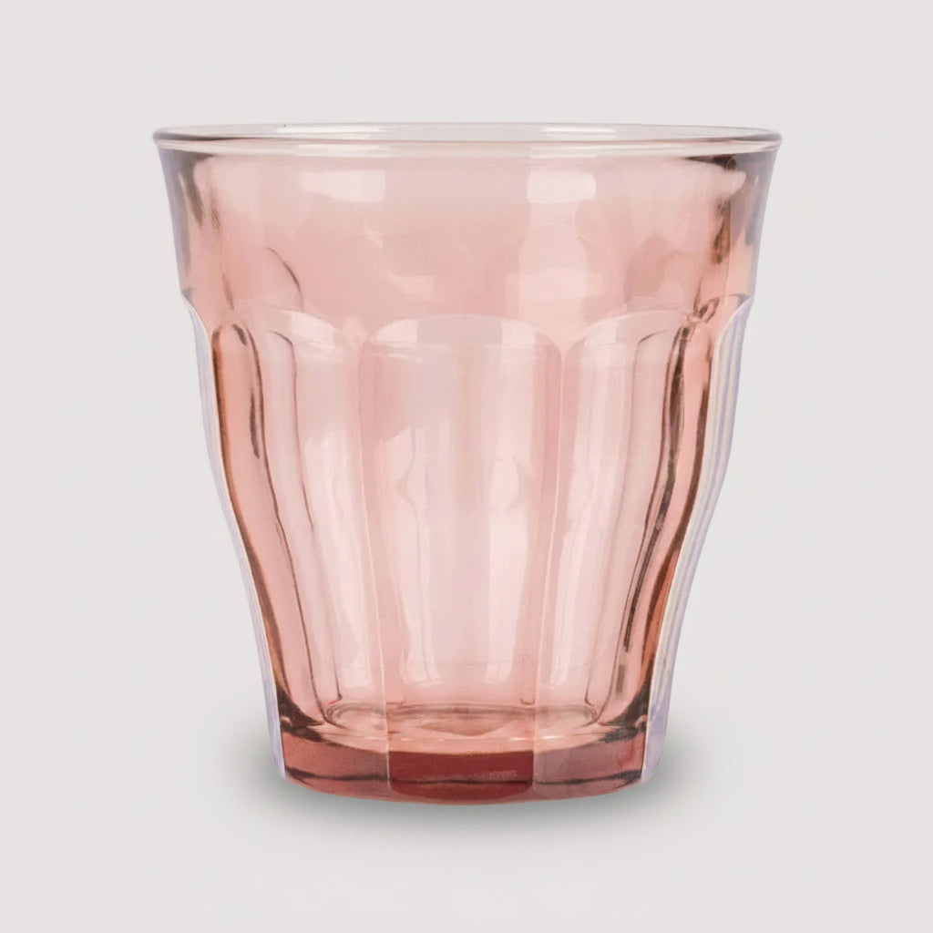 Picardie Glass Tumbler Pink