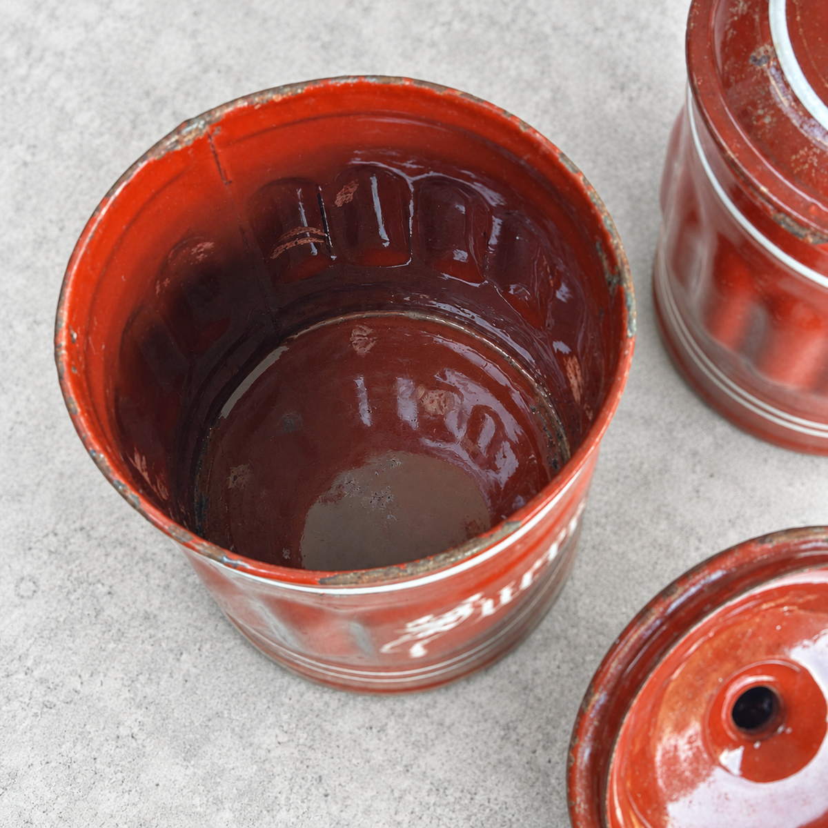 Sucre/Café French Enamel Kitchen Jars
