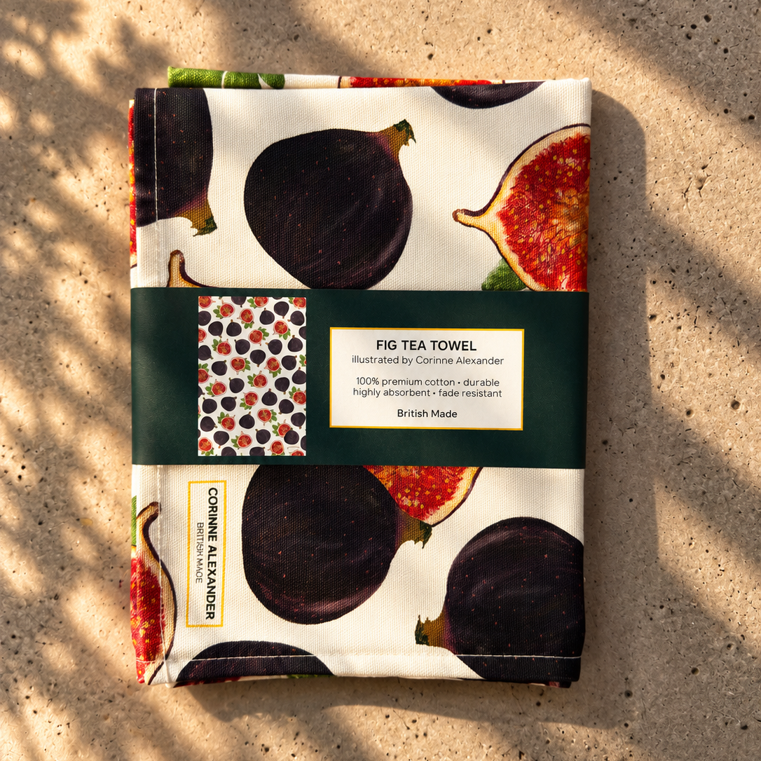 Fig Tea Towel 100% Cotton
