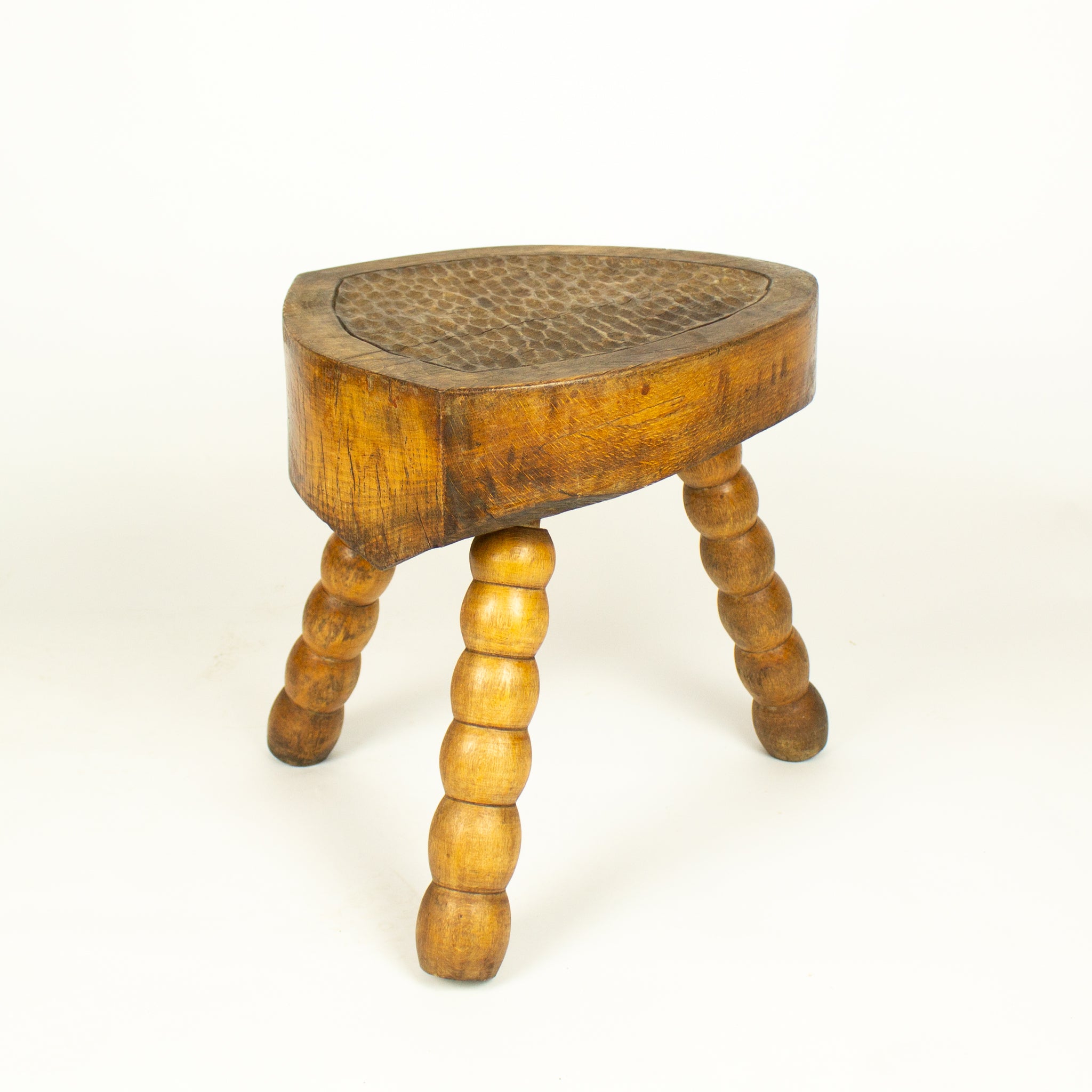 Brutalist french bobbin stool