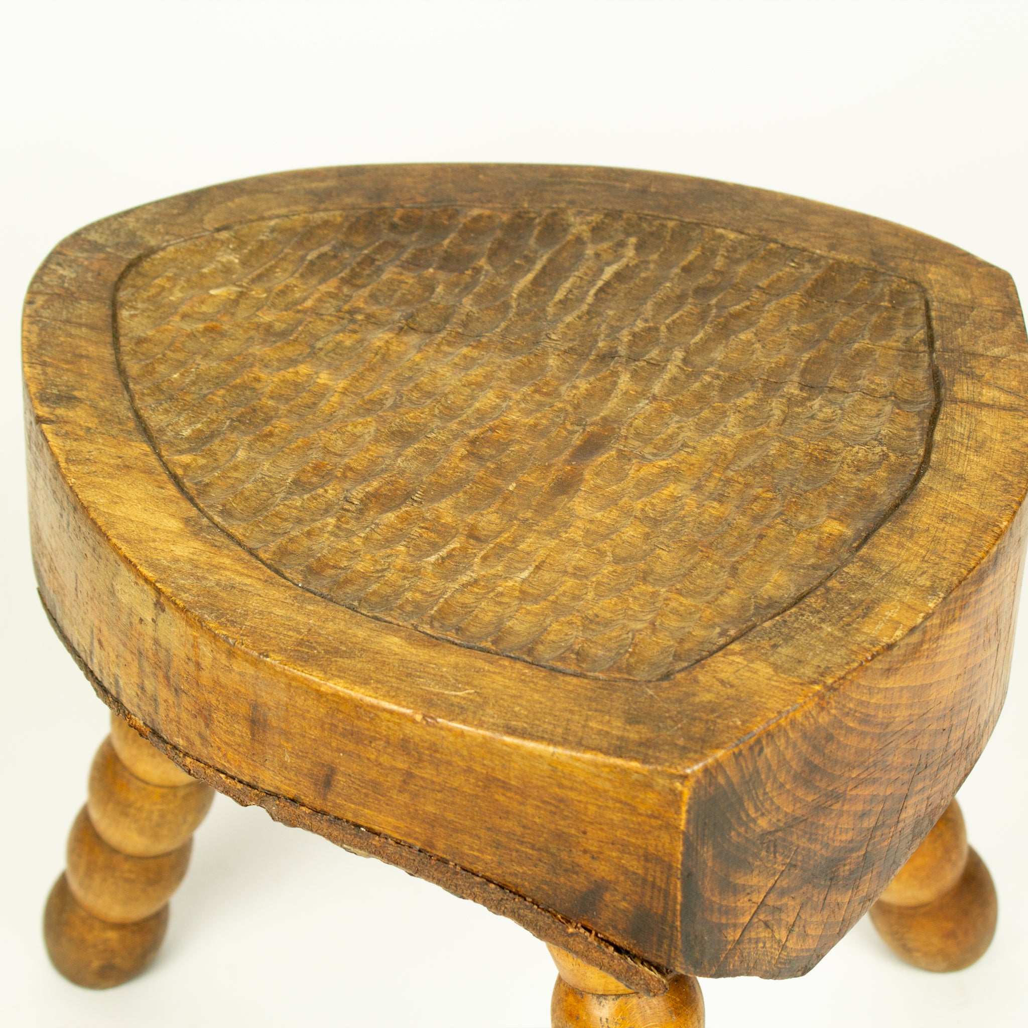 Brutalist french bobbin stool