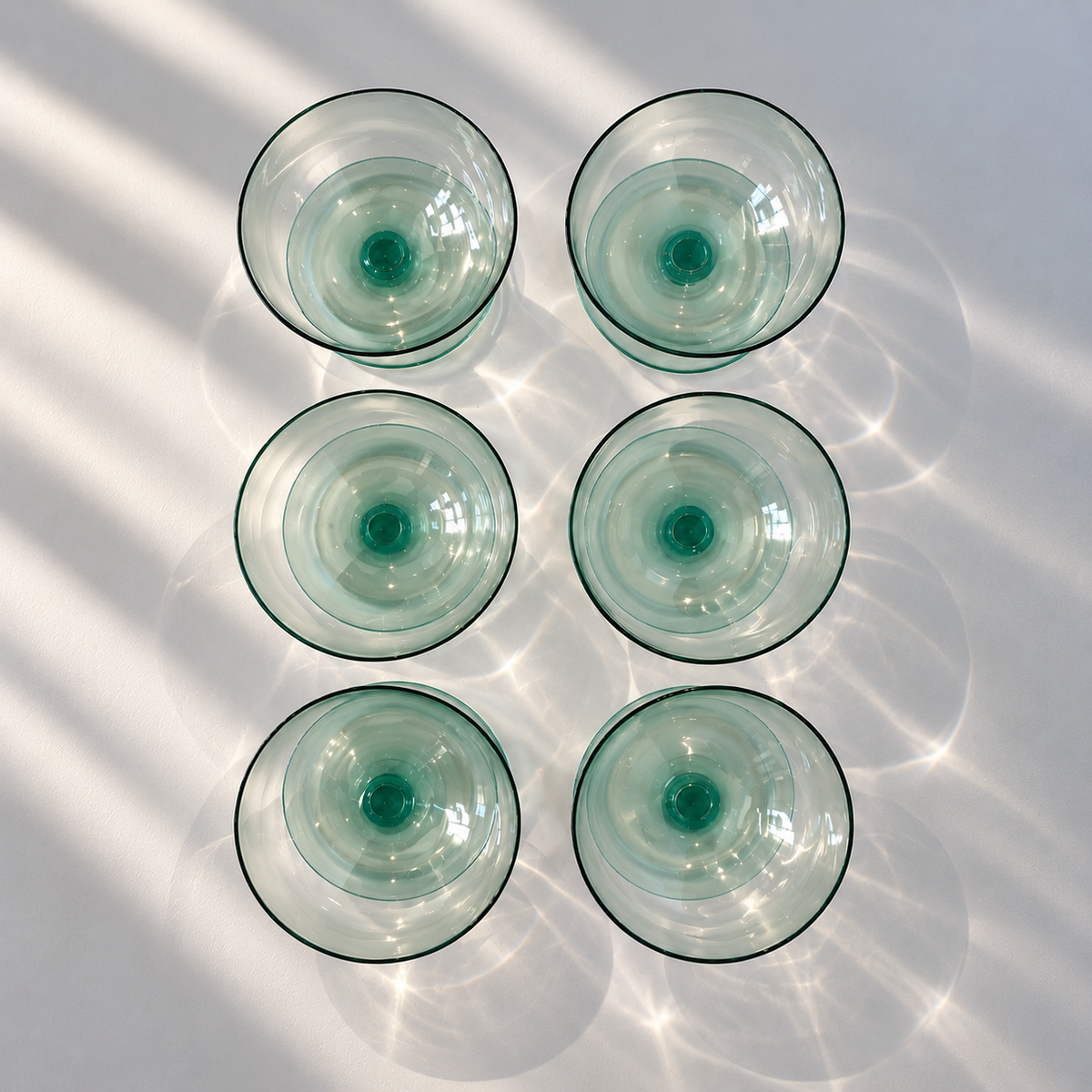 1950s Glass Dessert Bowls - Set of 6