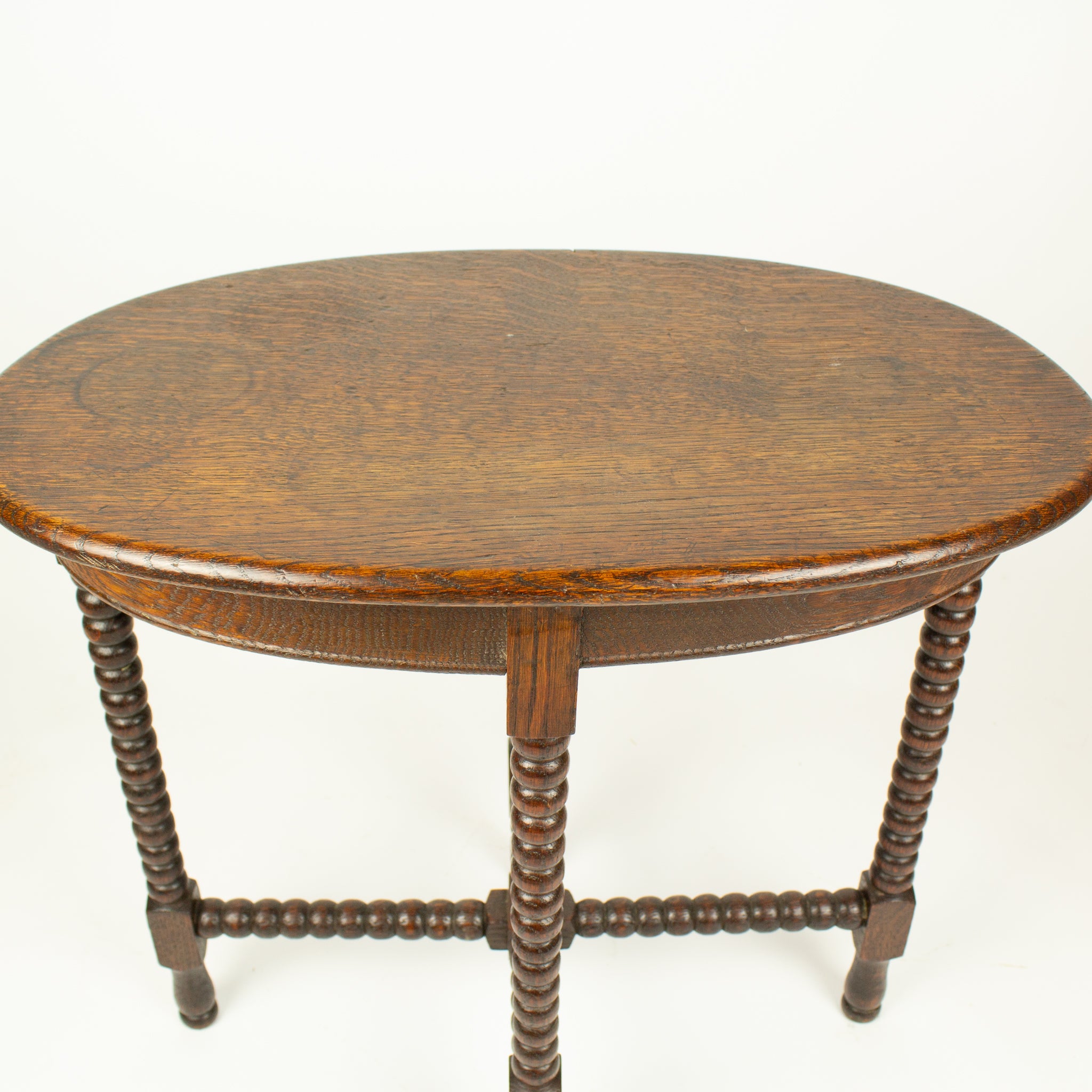 Antique French bobbin side table