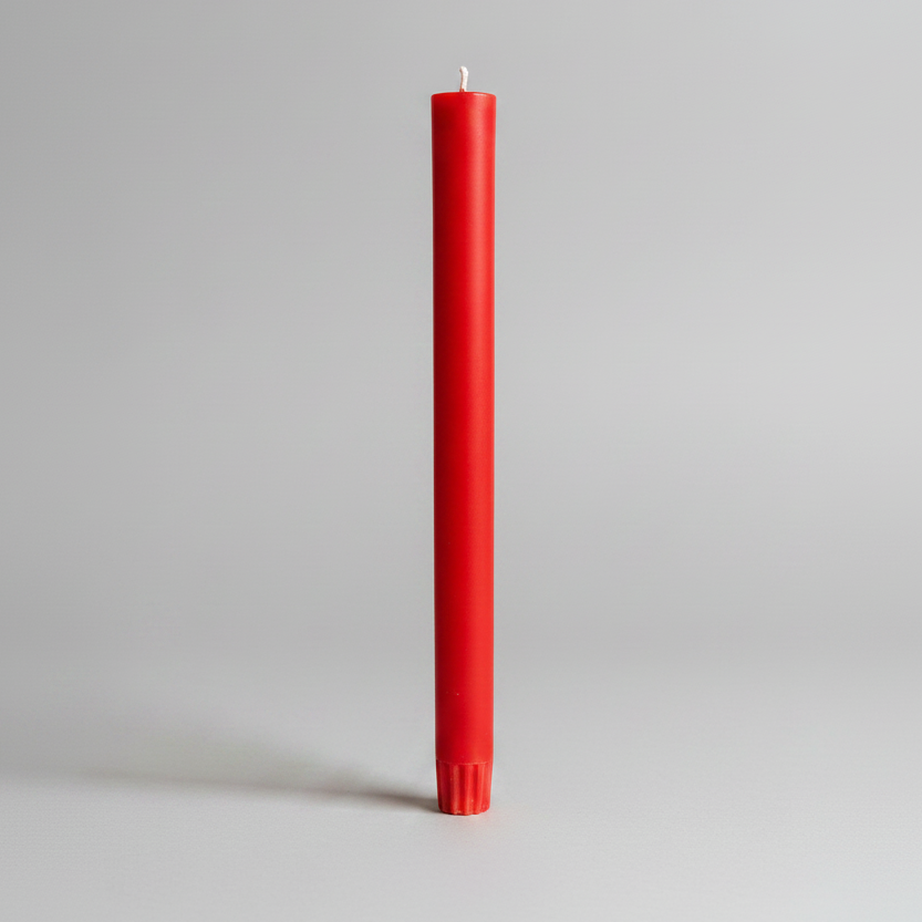Poppy Red Eco Dinner Candle
