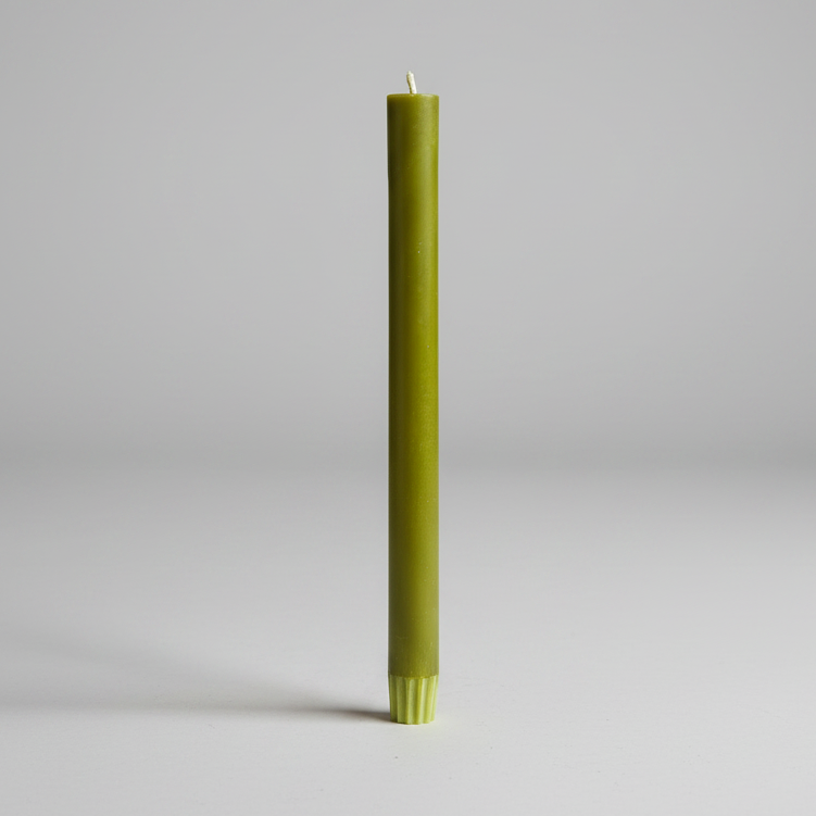 Olive Green Eco Dinner Candle
