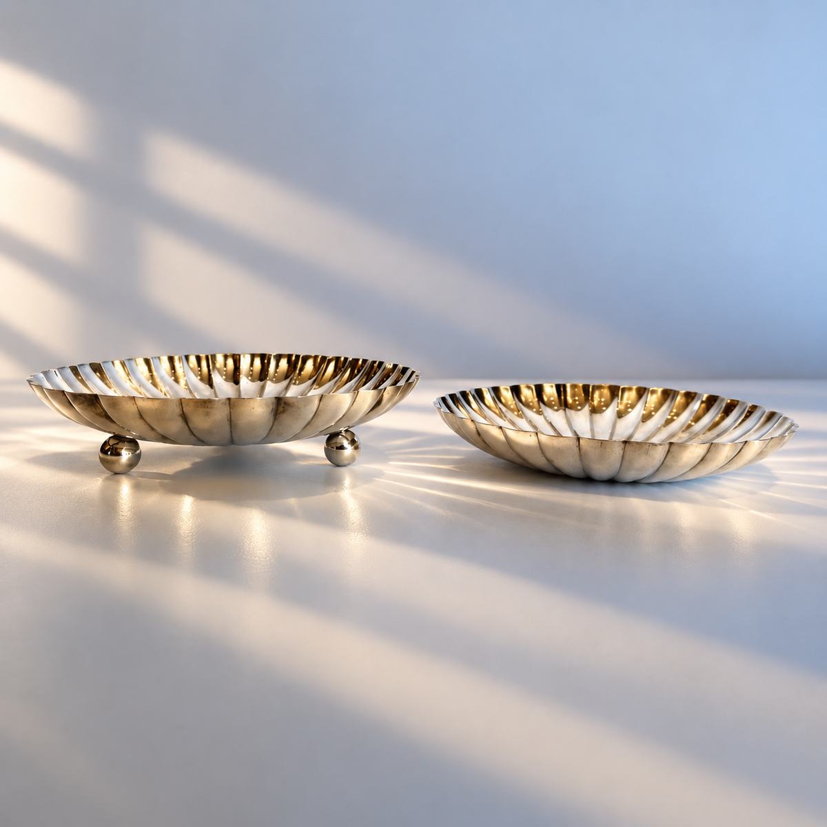 1886 Elkington & Co Silver Plated Centrepiece Dishes