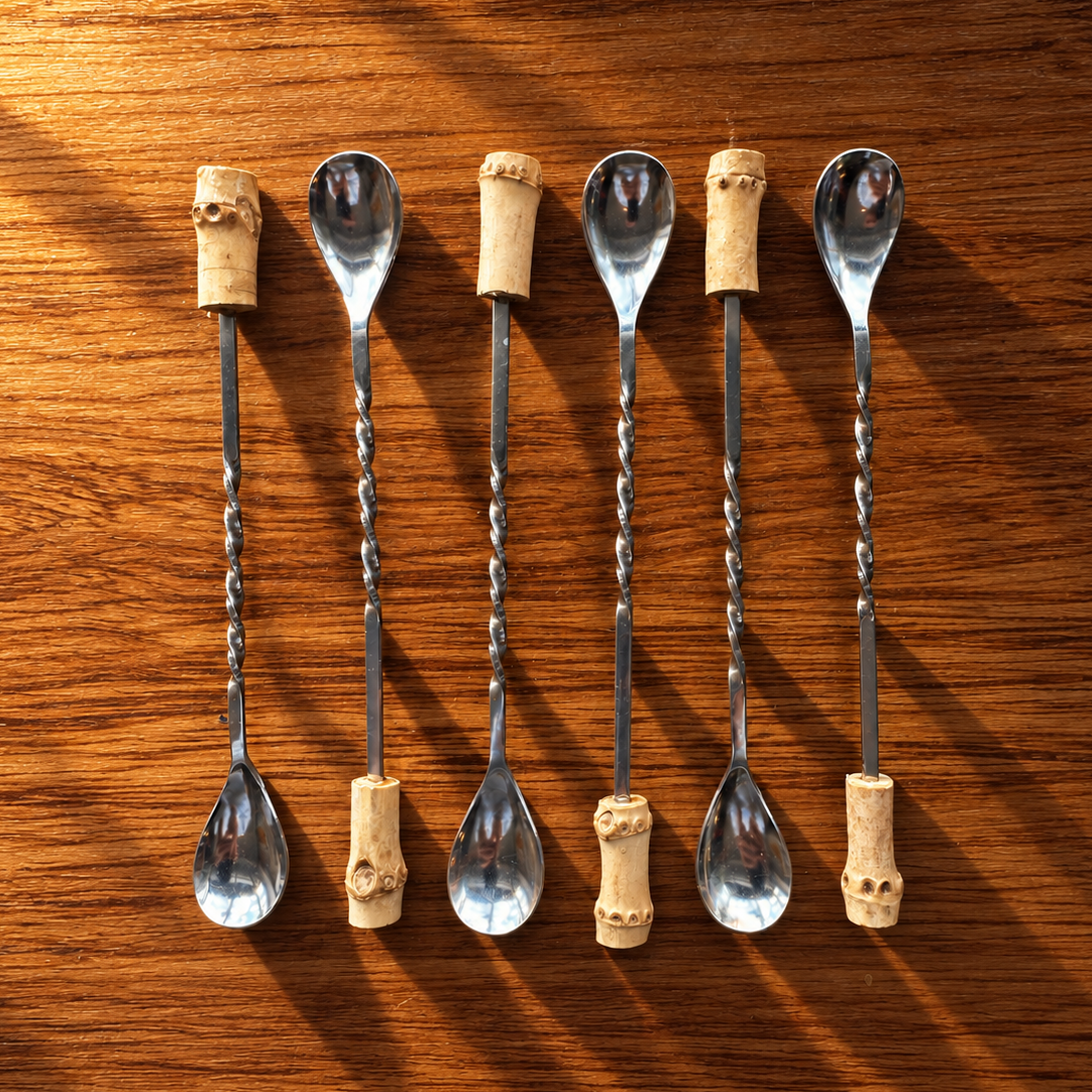 Bamboo Cocktails Stirrers - Set of 6