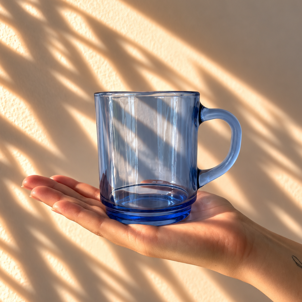 Versailles Coffee Glass Light Blue