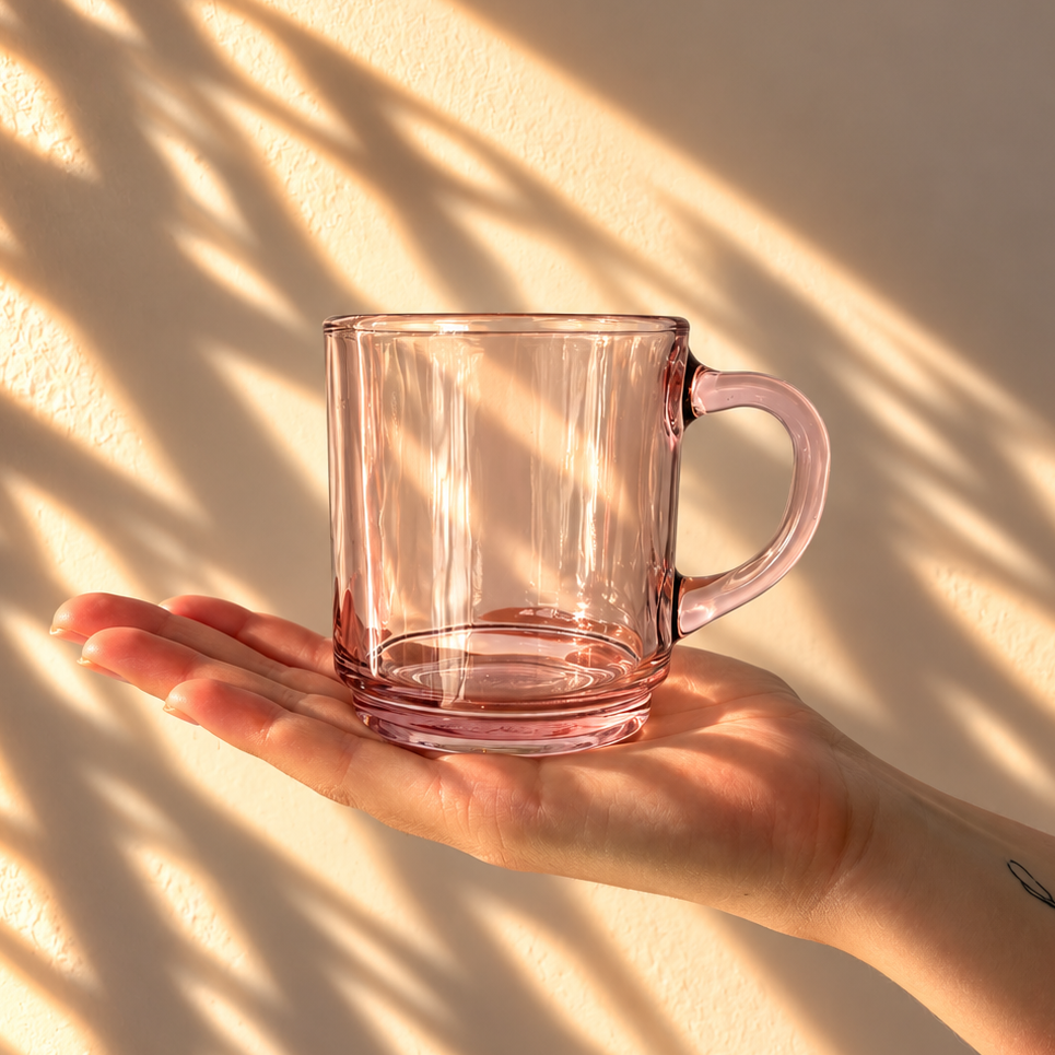 Versailles Coffee Glass Pink