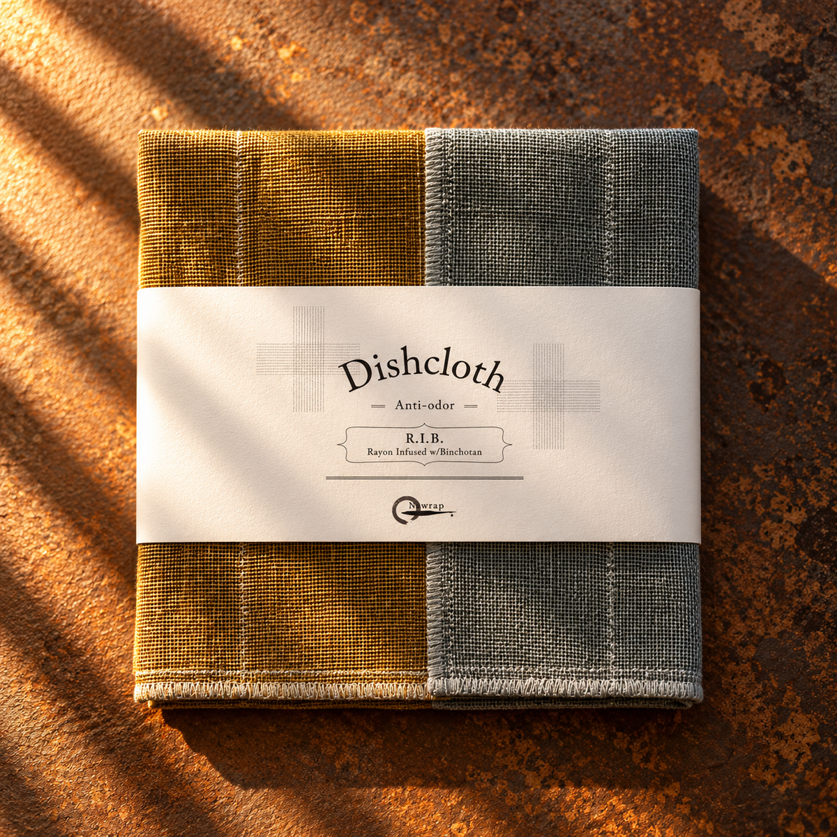 Japanese Binchotan Dishcloth - Tea Brown