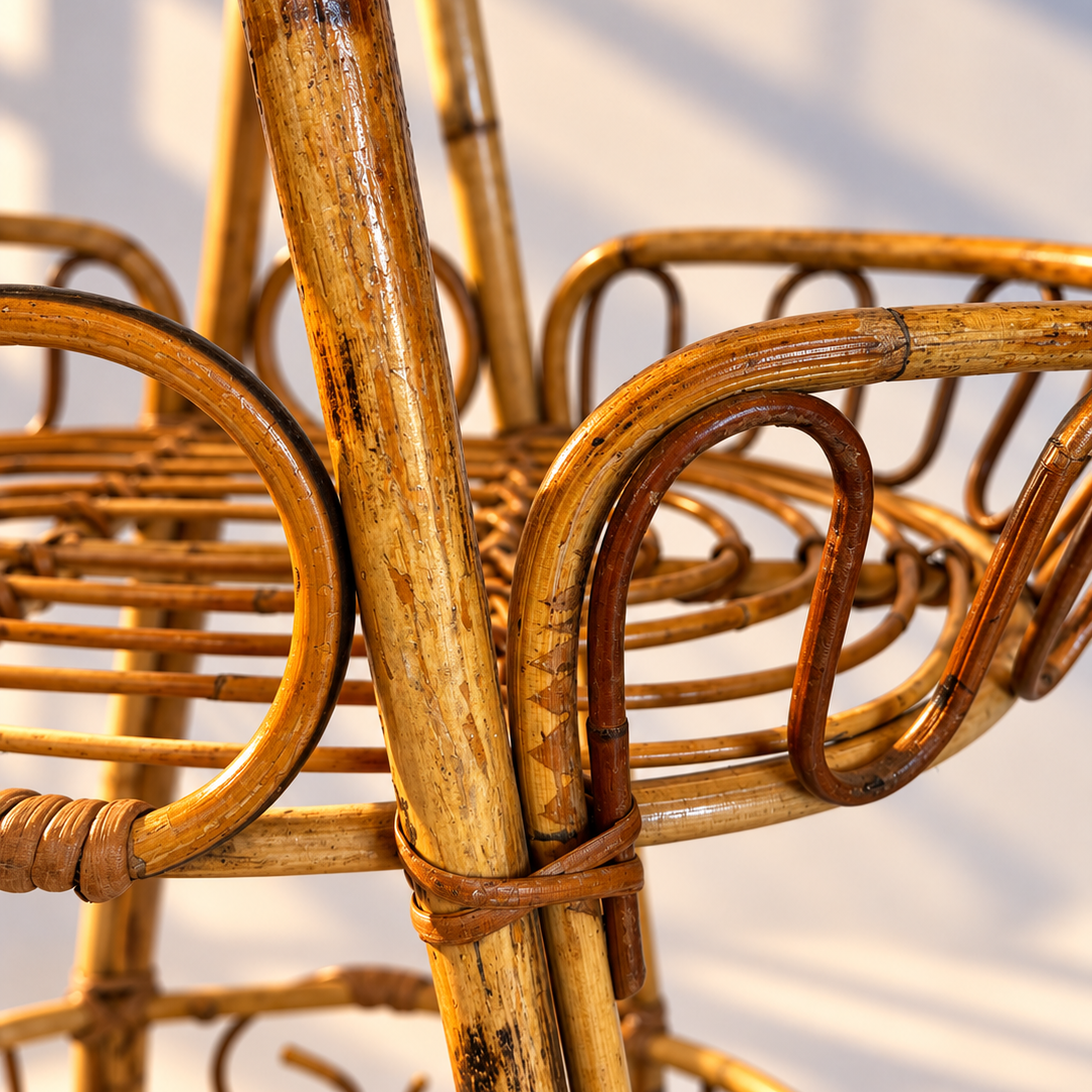 Italian Bamboo Caddy Cart
