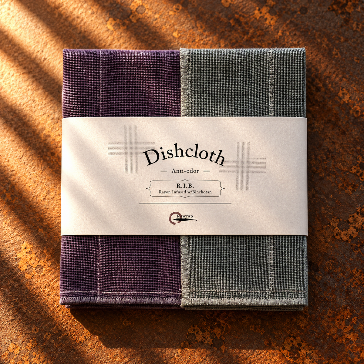 Japanese Binchotan Dishcloth - Purple