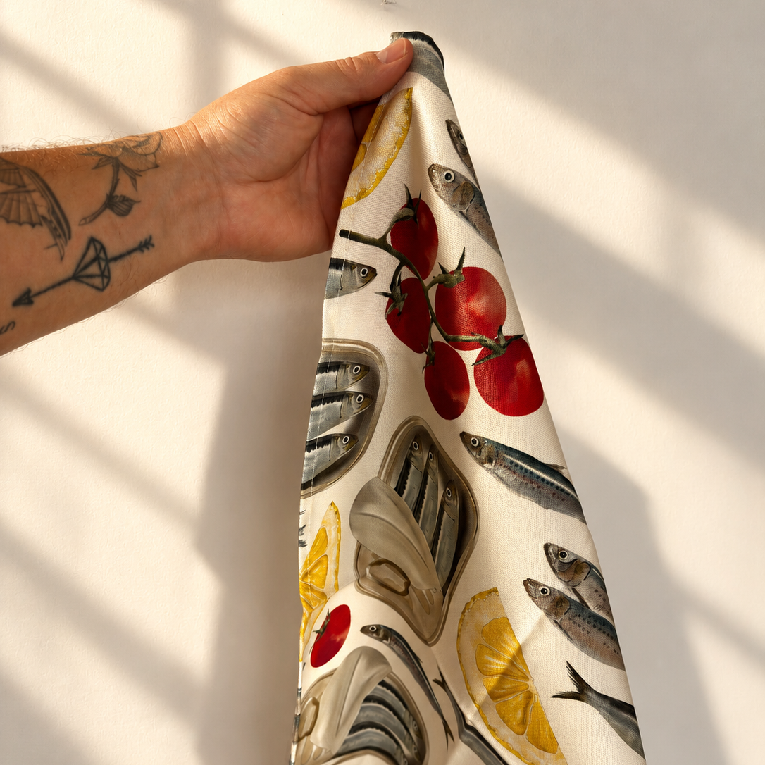 Sardine Tea Towel 100% Cotton