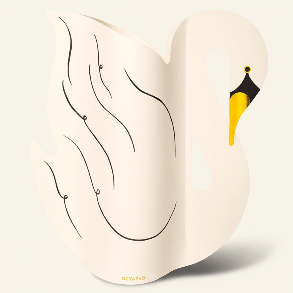 Swan Paper Vase