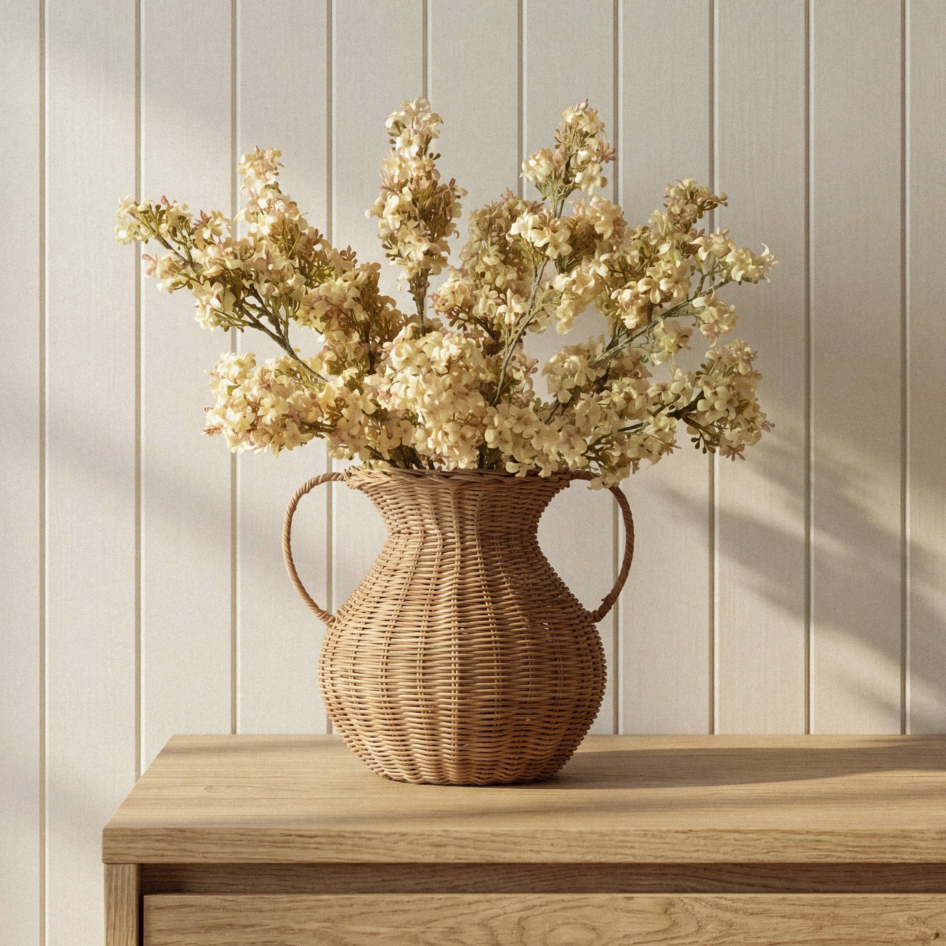 Woven Rattan Vase