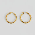 9ct Twisted Hoops