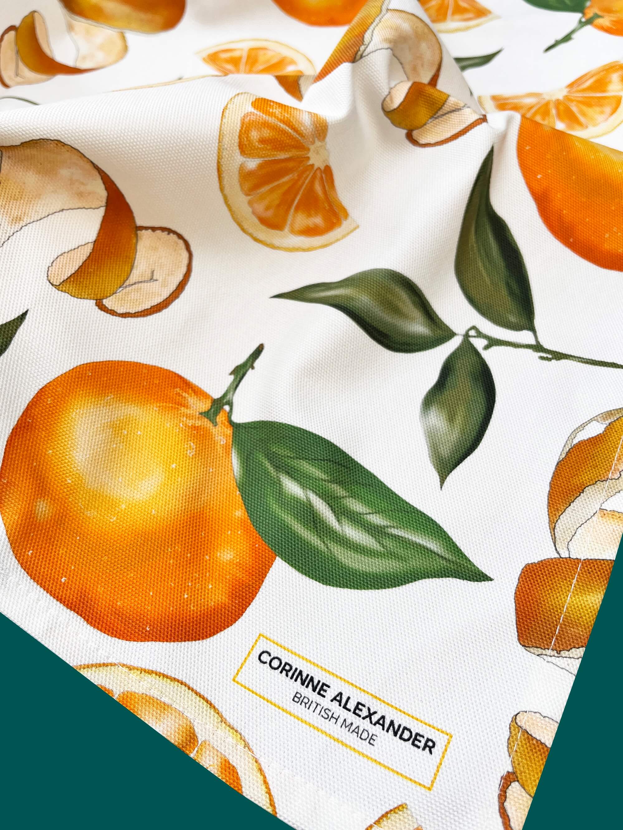 Orange Tea Towel 100% Cotton