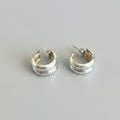 Mini Double Hoop Huggies