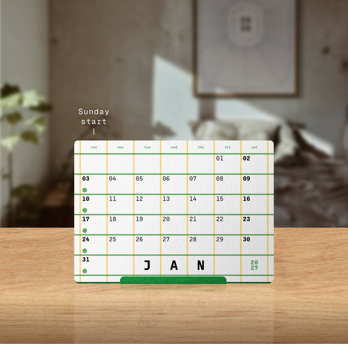 Mat Cuk 2027 Squared Desk Calendar