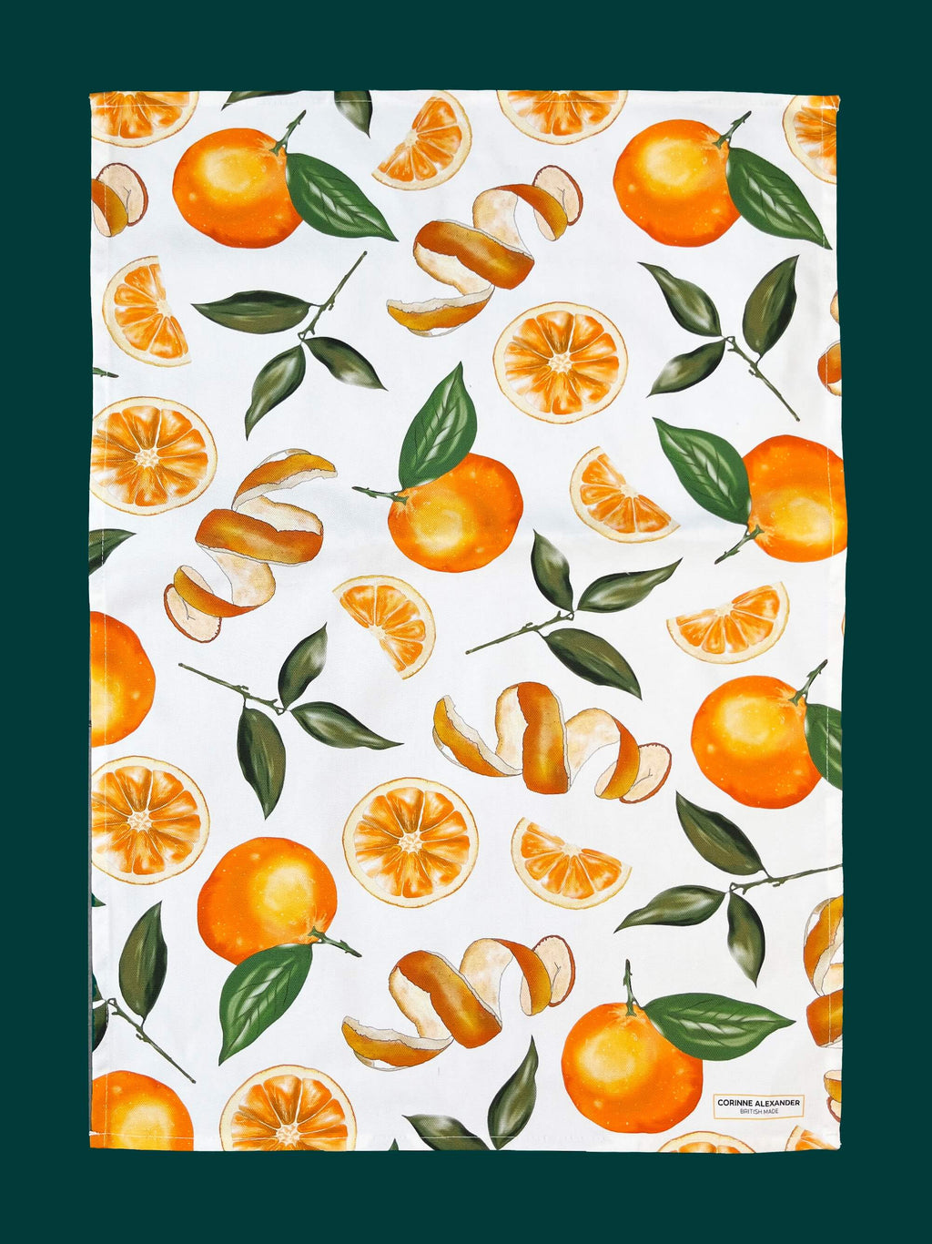 Orange Tea Towel 100% Cotton