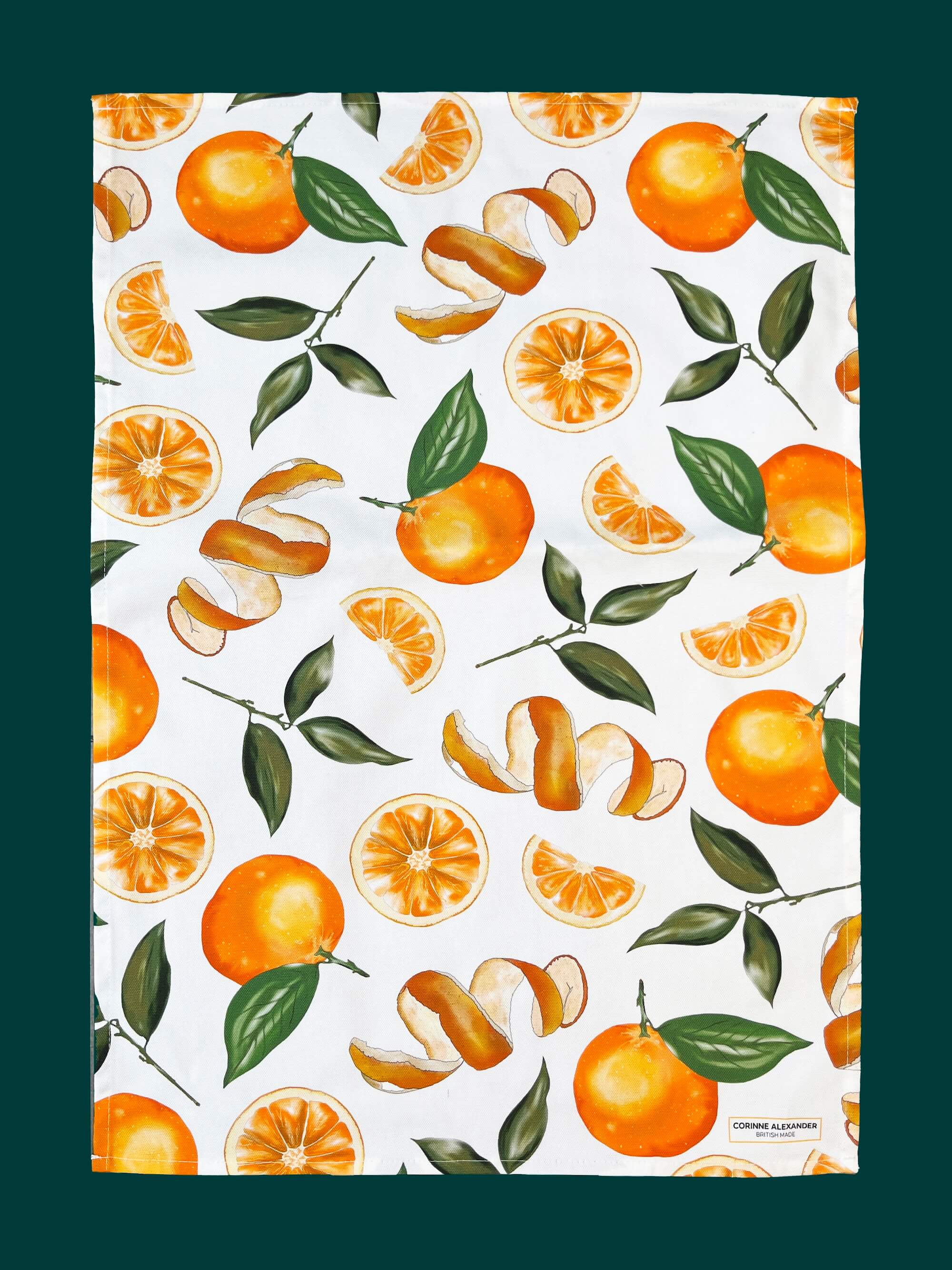 Orange Tea Towel 100% Cotton
