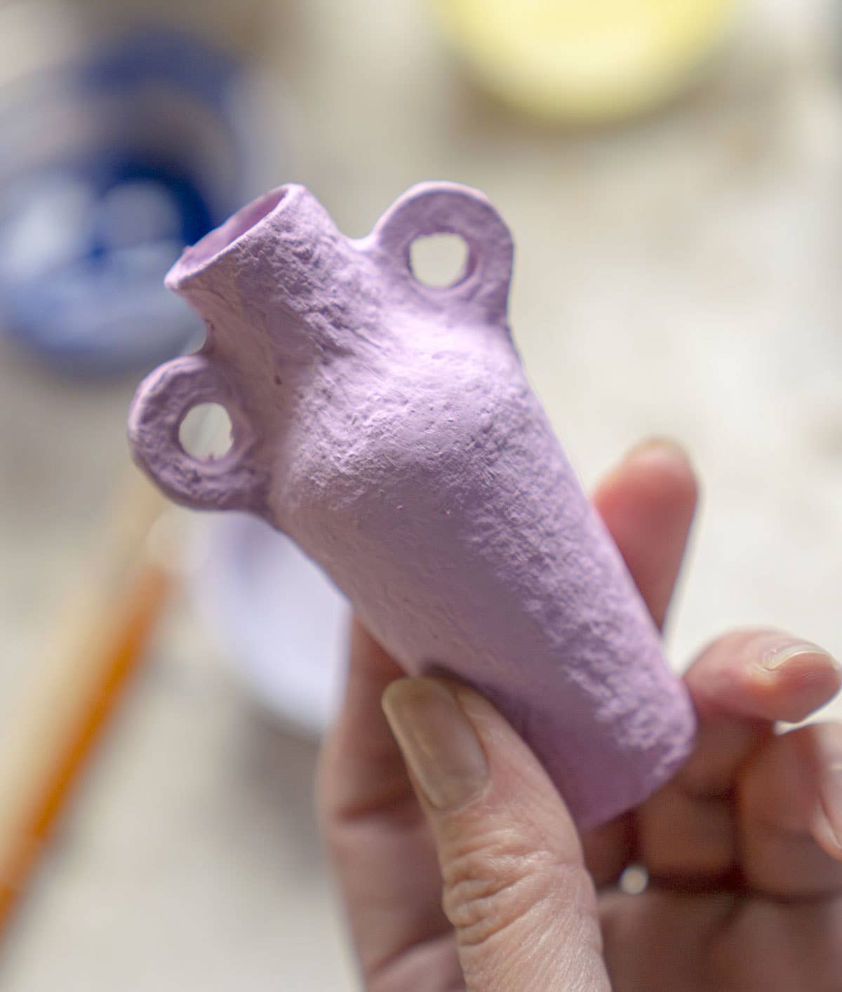 La Lune Lilac Mini Vase Hanging Ornament