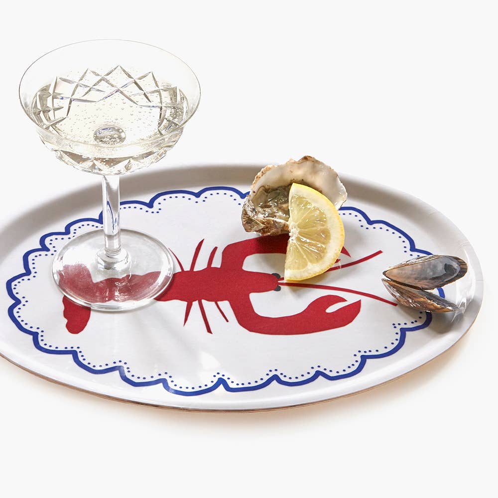 Lobster Oval Serving Tray
