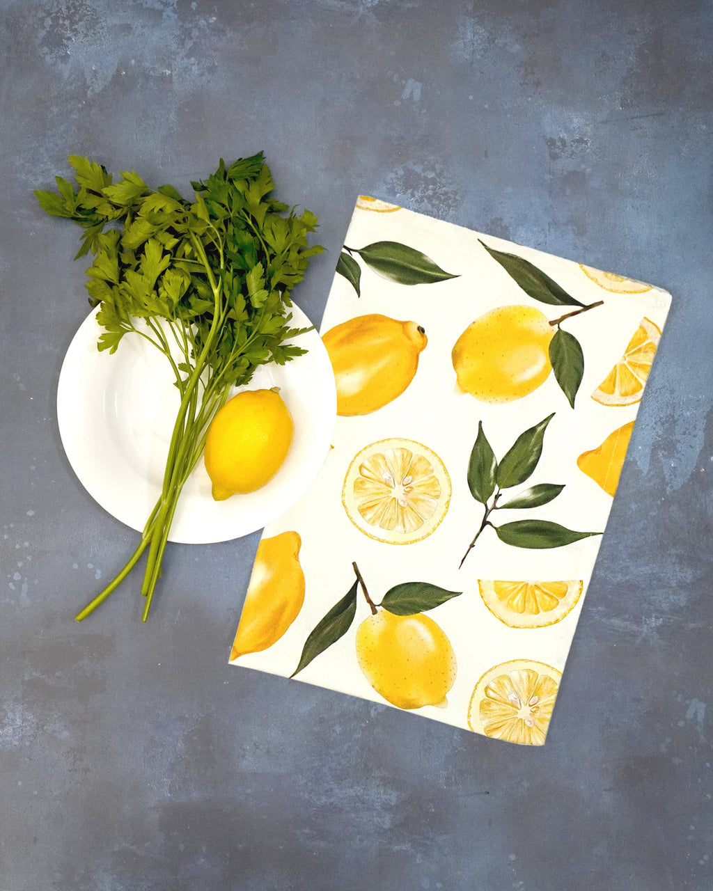 Lemon Tea Towel 100% Cotton