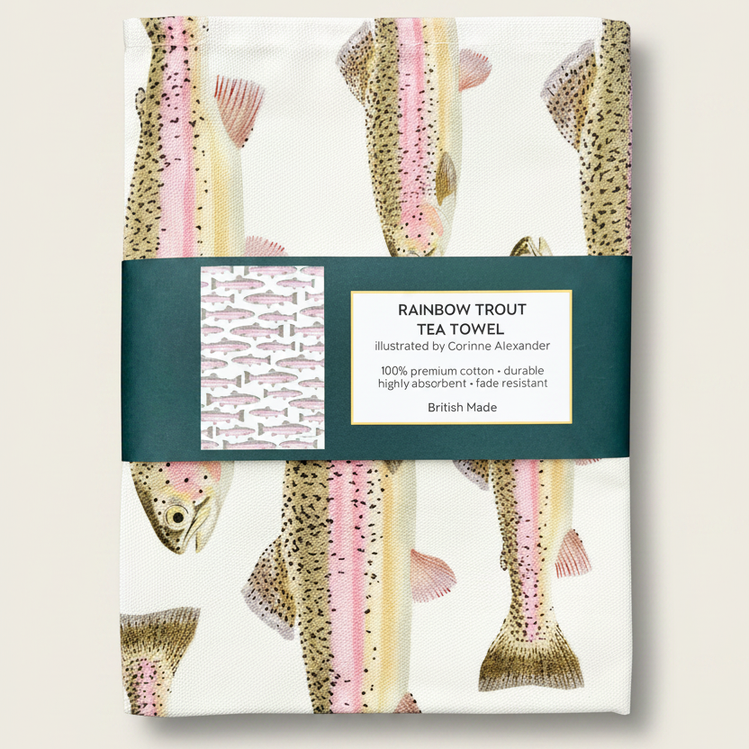 Rainbow Trout Tea Towel