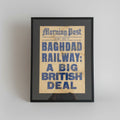 Original 1920’s Framed Newsstand Print