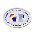 Coffee Oval Serving Tray