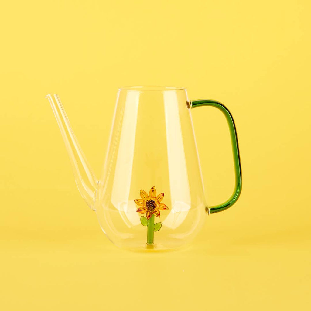 1L Sunflower Glass Watering Can