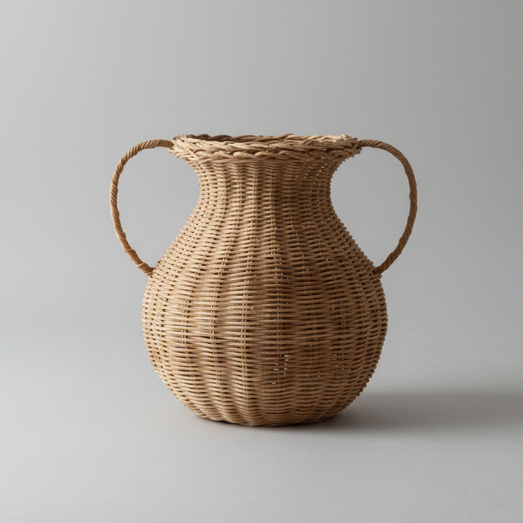 Woven Rattan Vase