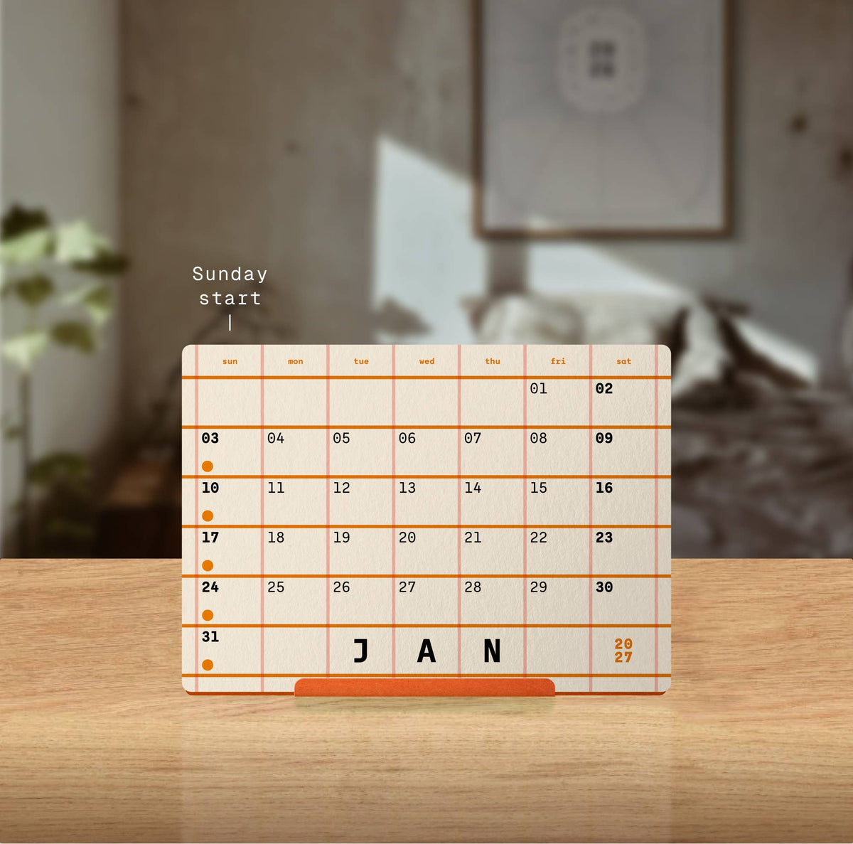 Mat Cuk 2027 Squared Desk Calendar
