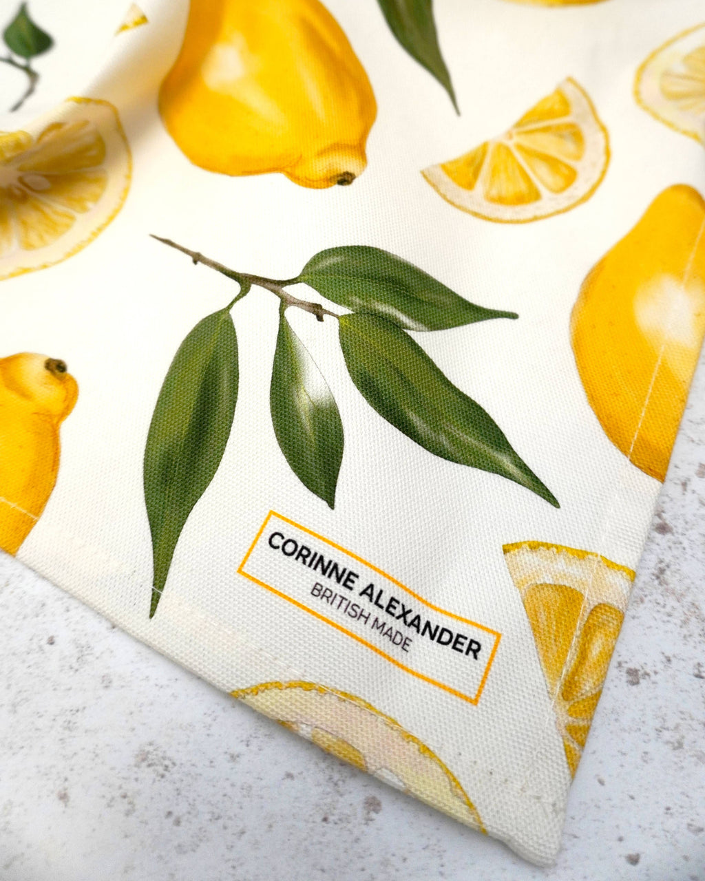 Lemon Tea Towel 100% Cotton