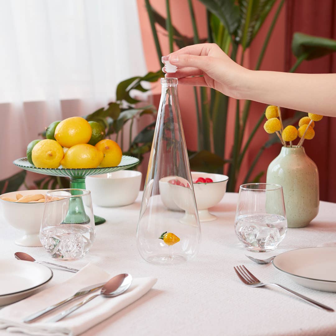 1L Lemon Glass Bottle