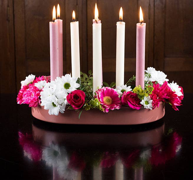 Pearl White Eco Dinner Candle