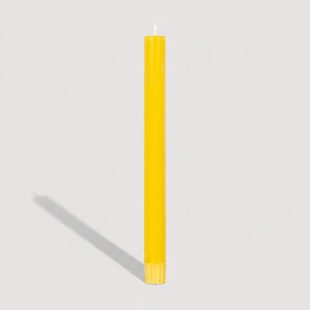 Bunting Yellow Eco Dinner Candle