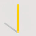Bunting Yellow Eco Dinner Candle